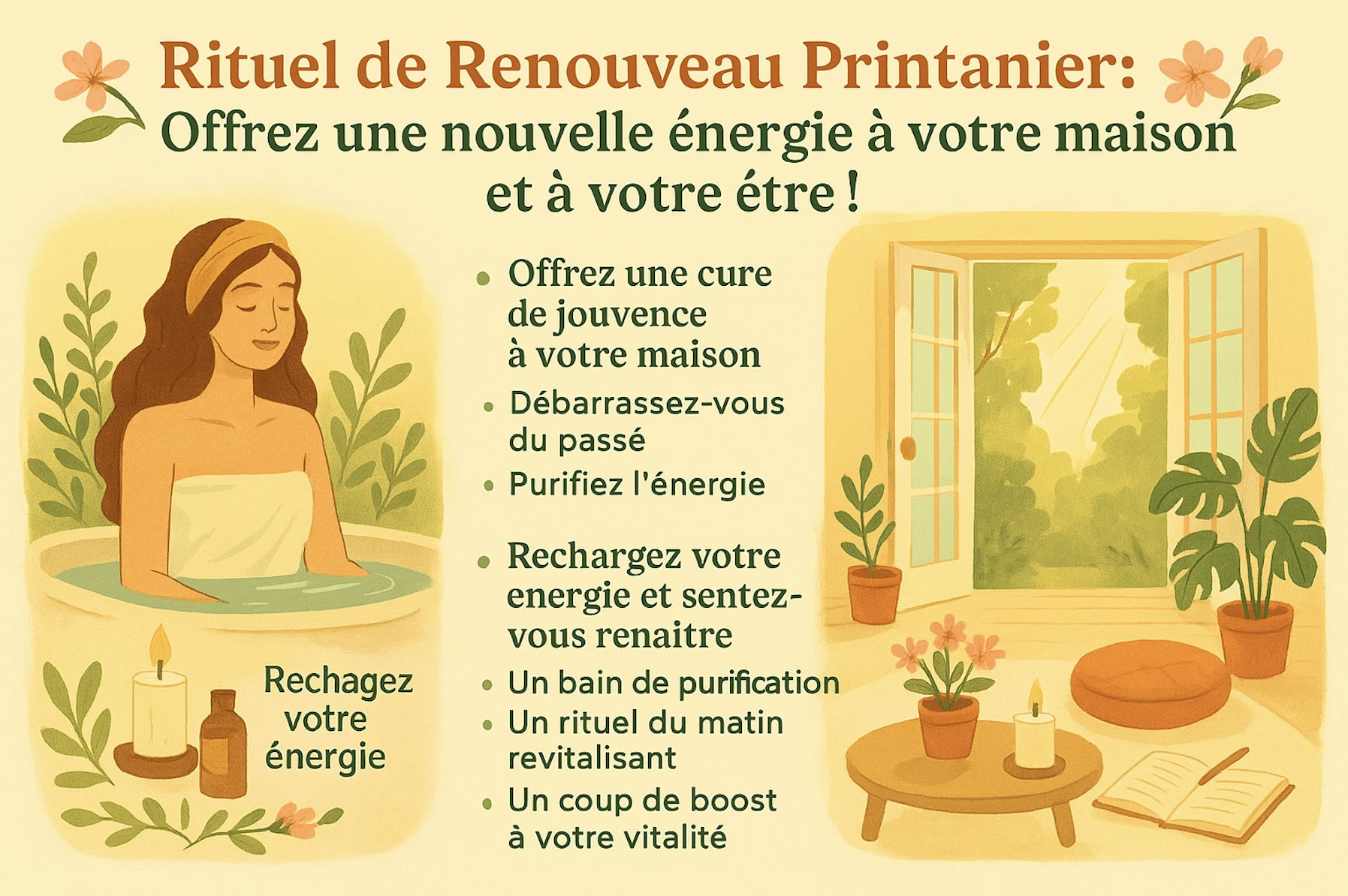 Schéma récapitulatif de la journée type pour se protéger et se libérer